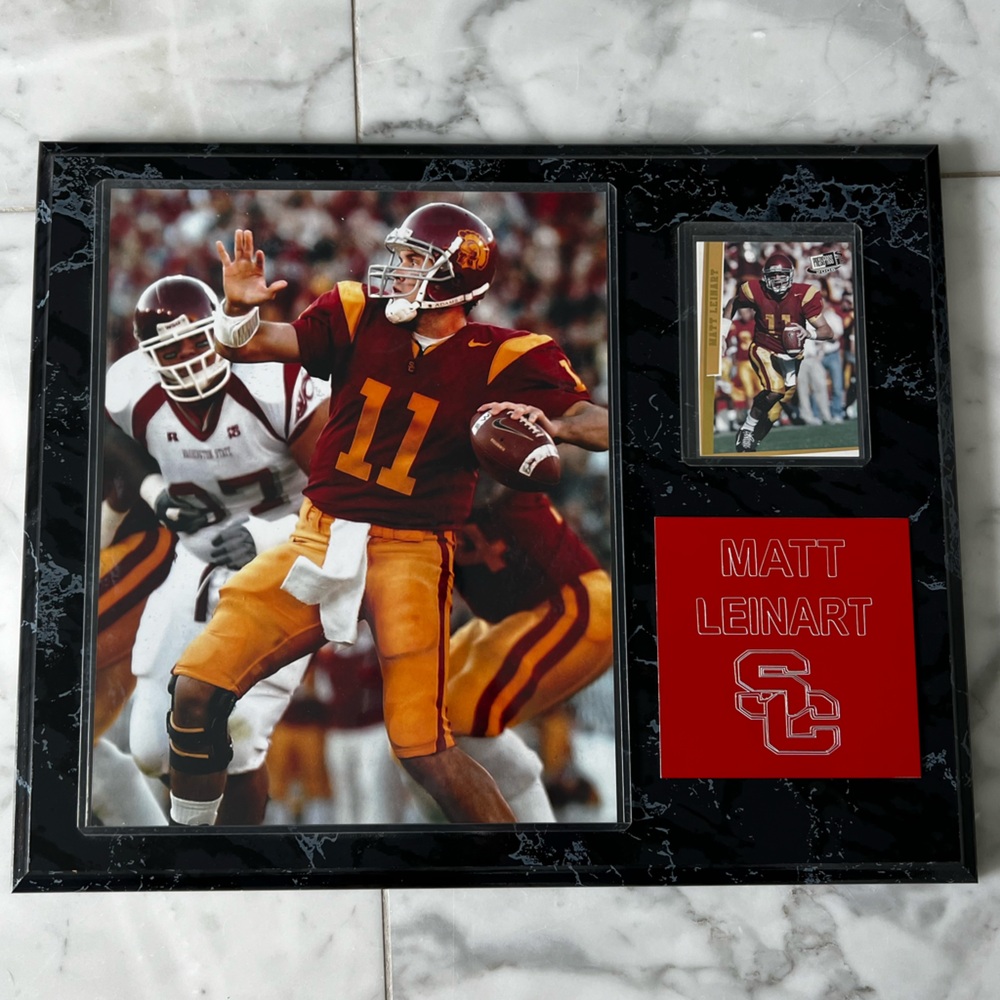 Collectible Matt Leinart USC Quarterback Wall Display